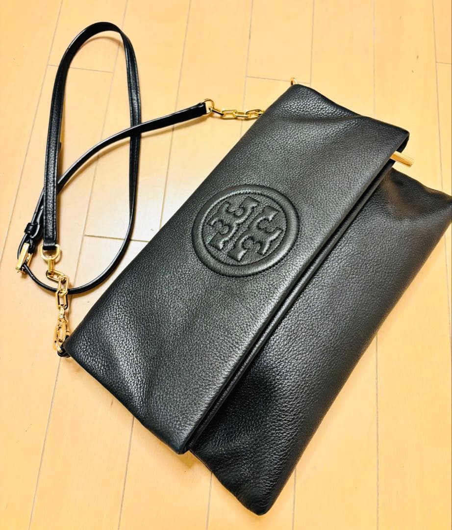 TORY BURCH トリーバーチ ショルダーバッグ ブラック レザー