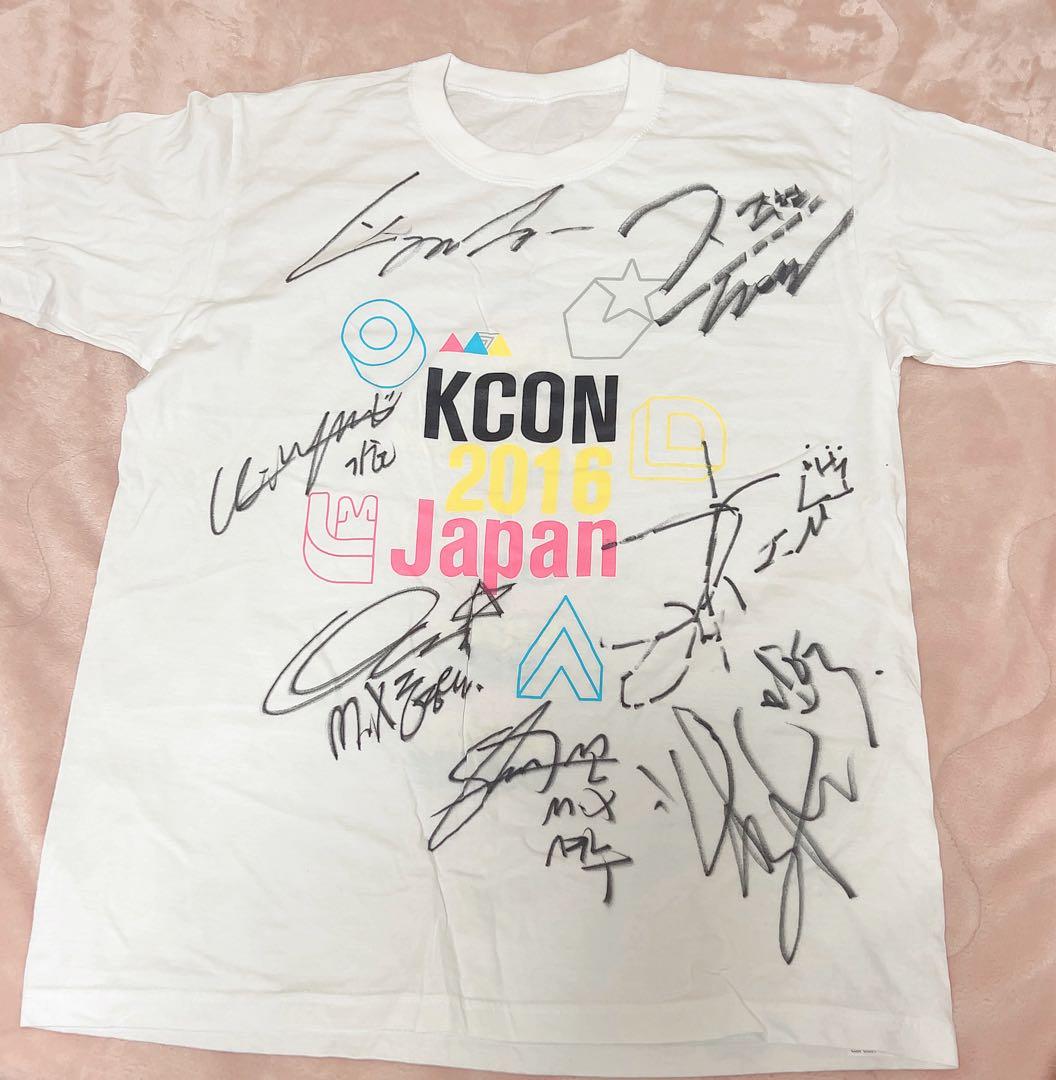 KCON 2016 Monstax モネク 直筆サイン入りTシャツ
