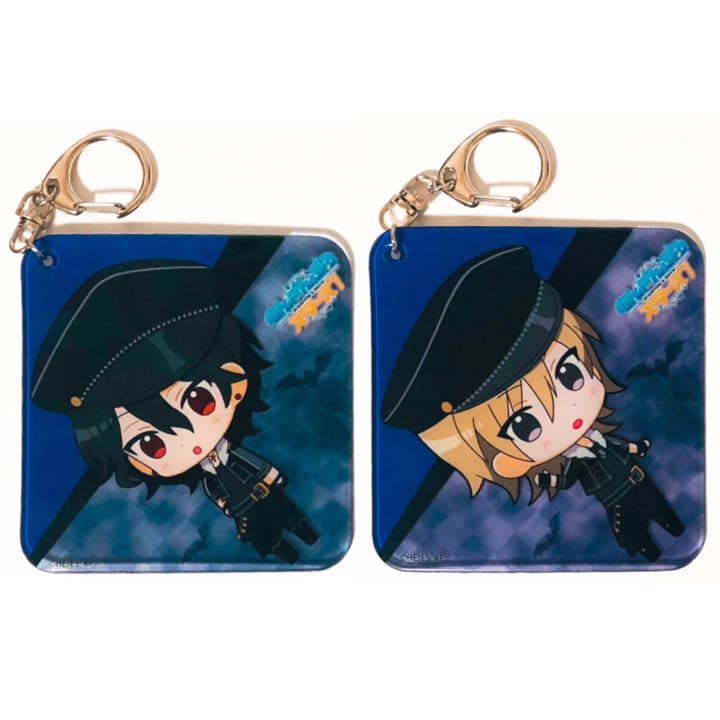 新品★あんスタ【朔間零＆羽風薫】カラオケの鉄人★ふにふにコースター型ストラップ