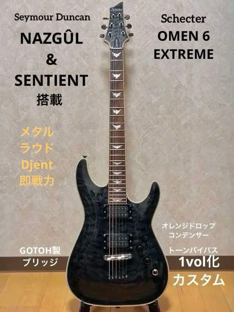 Schecter OMEN EXTREME 6 (ダンカンPUに交換済)