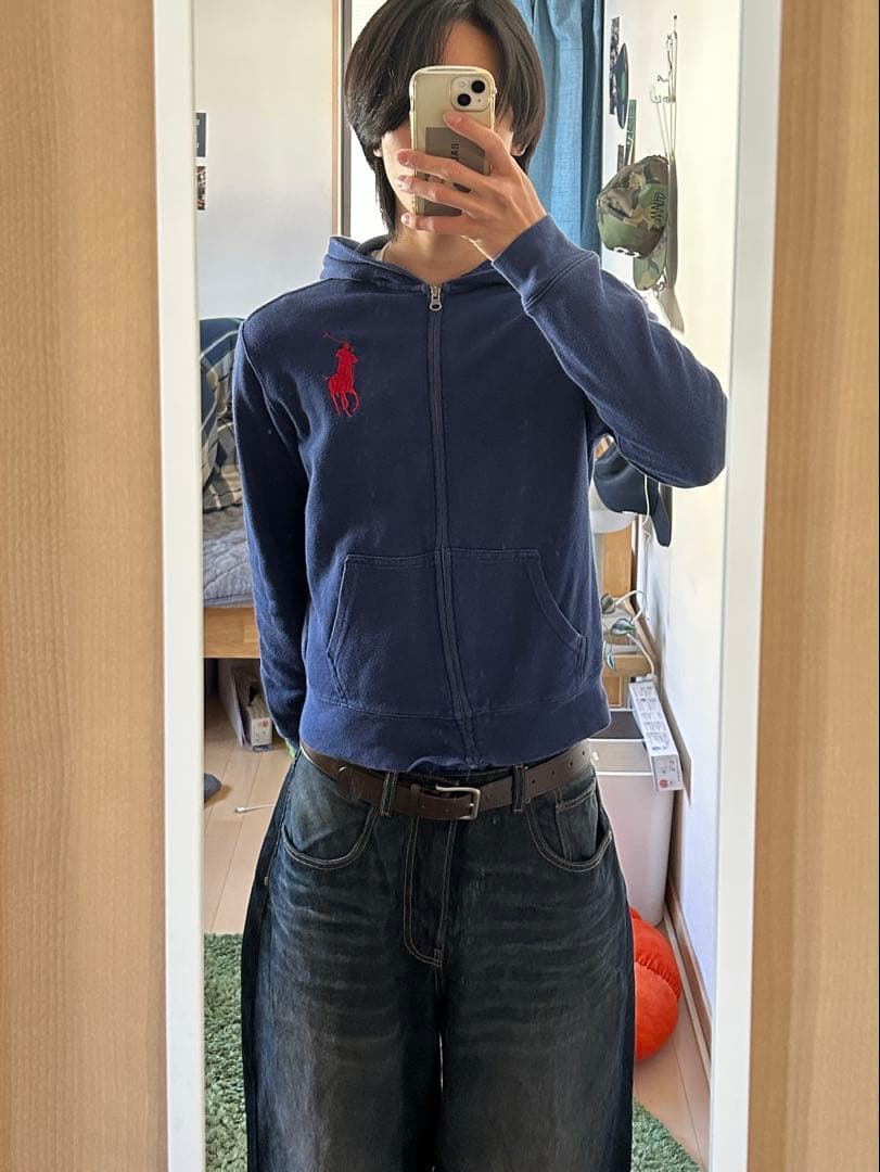 polo by Ralph Lauren ジップパーカー 短丈 ビッグポニー