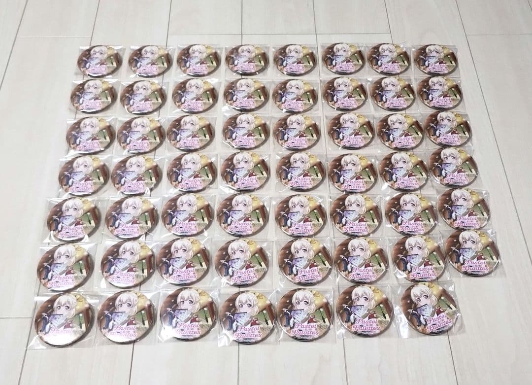 バンドリ　ガルパ　白鷺千聖　缶バッジ　55個セット