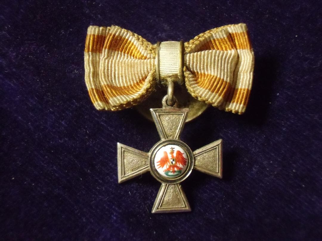 W帝政ドイツ軍/プロイセン王国＊ミニチュア釦穴用赤鷲勲章（実物）