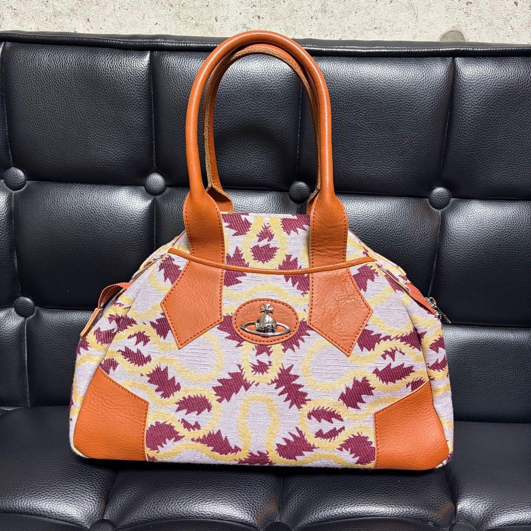 ヴィヴィアンウエストウッド ハンドバッグ ヤスミンバッグ スクイグル柄