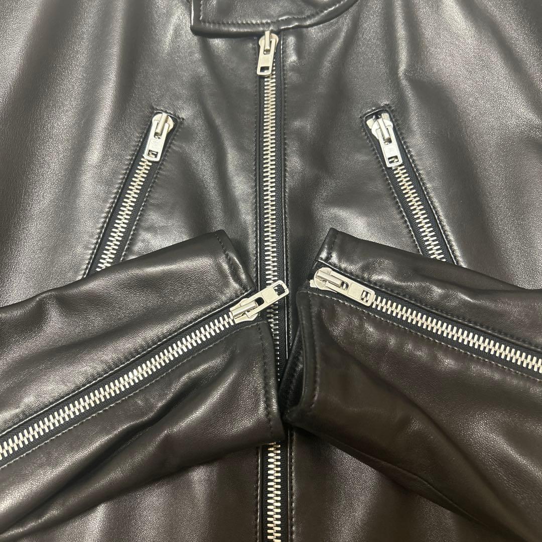 メゾンマルジェラ　シングルライダースジャケット