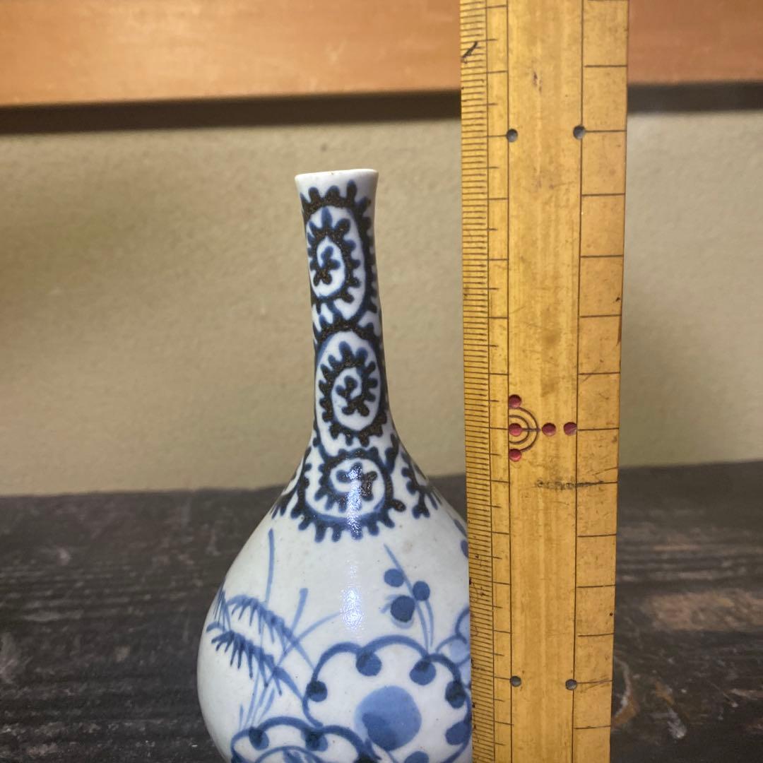 古伊万里たこ唐草徳利