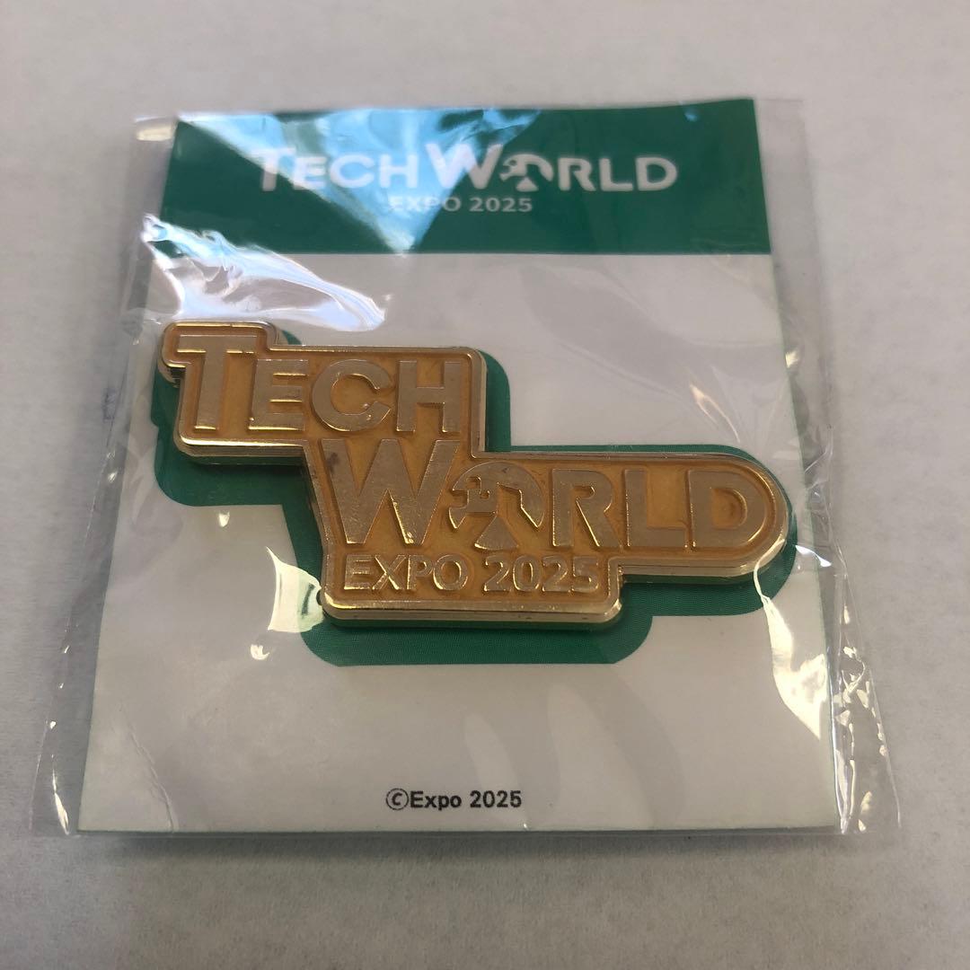 万博　テックワールド　ゴールド　TECH WORLD 2025 ピンバッジ
