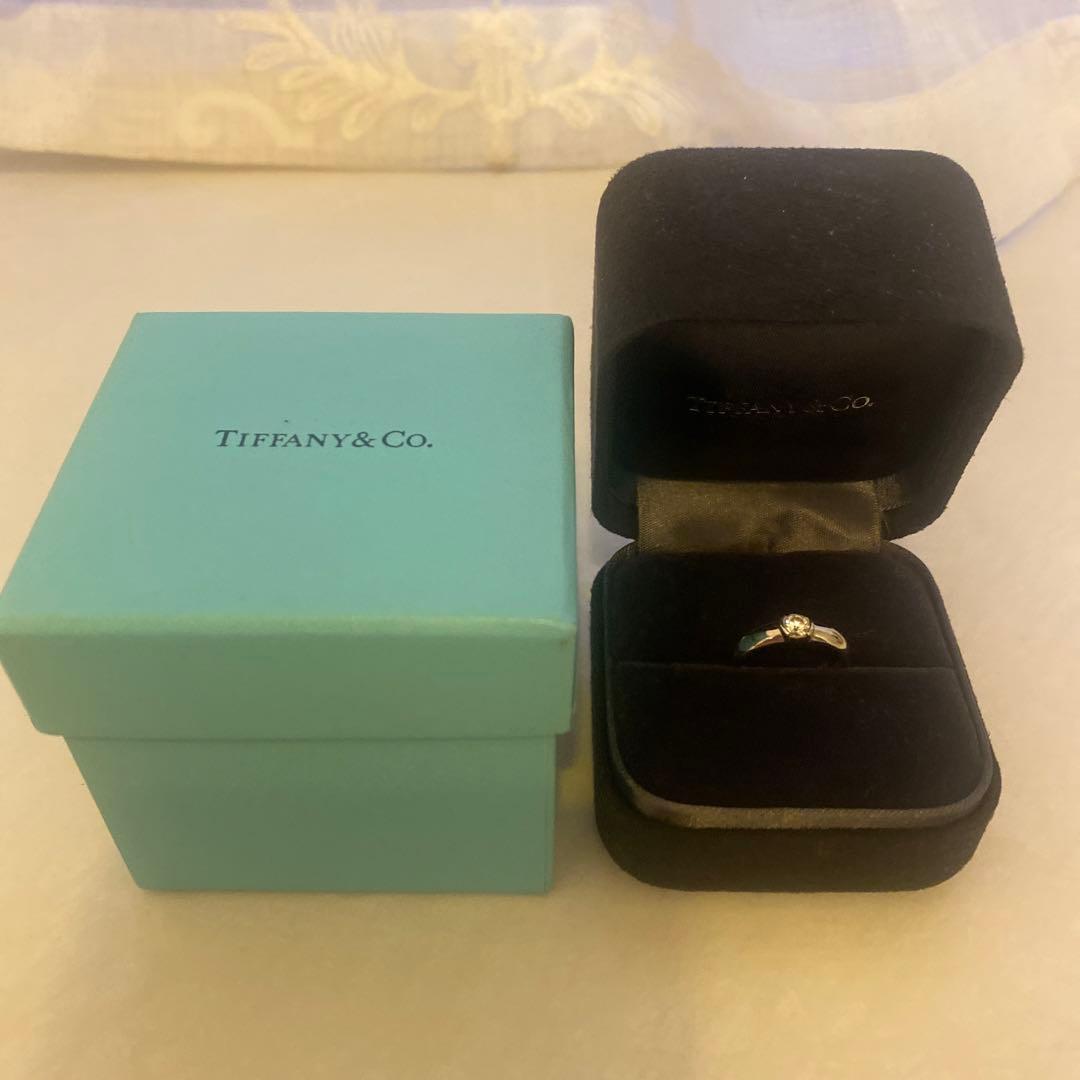 ティファニー　ダイヤモンドリング　0.25カラット　PT900 箱　袋付き