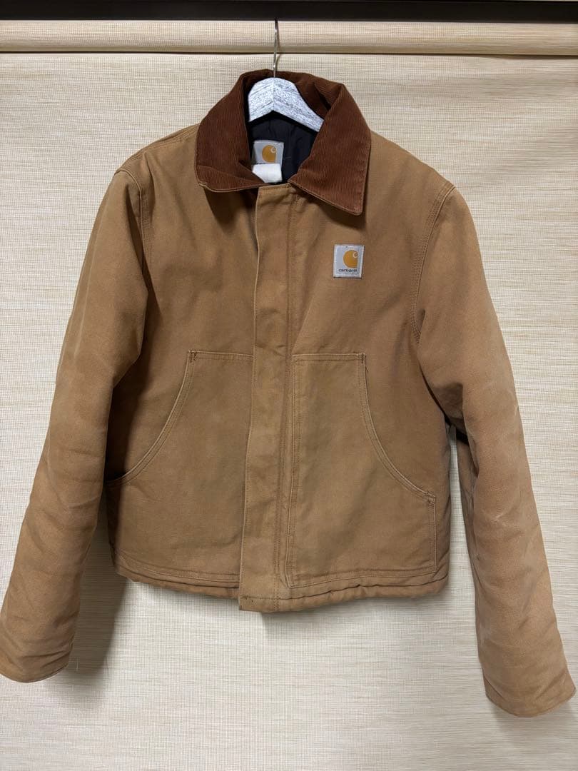 USA製　希少サイズ　Carhartt トラディショナルジャケット　ベージュ　L