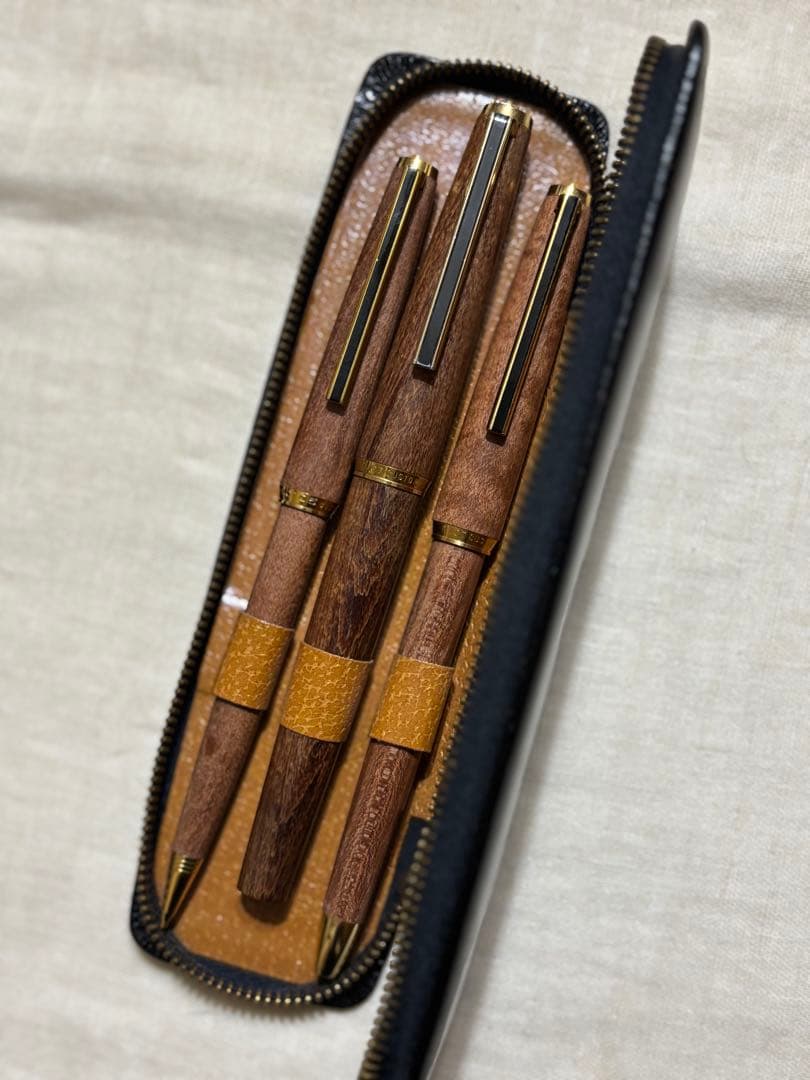 パイロット　カスタムカエデ 万年筆　ボールペン　シャープペンシルセット