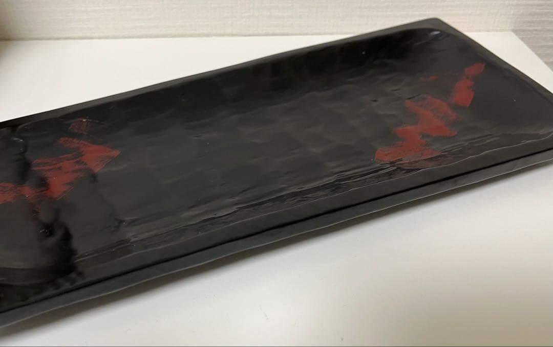 太田修嗣　長皿　トレイ　お皿　漆　漆器