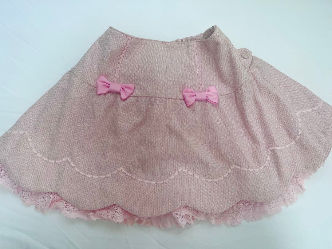 Angelic Pretty　リボンレースハートツイードスカート