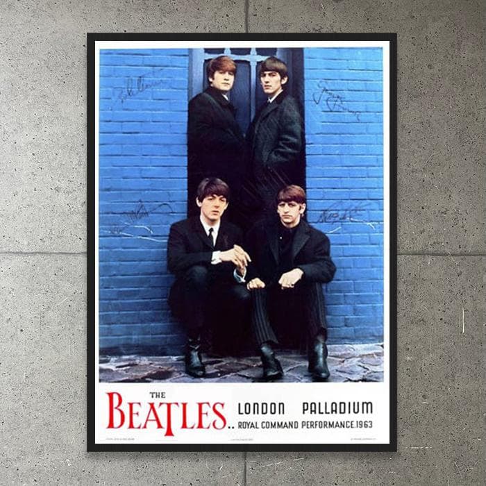 額装品/ロンドンパレイディアム1963/ビートルズ/アート/ポスター/インテリア