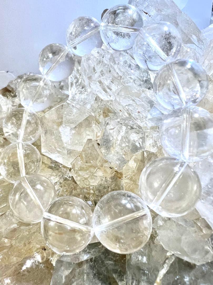 R様美✨超希少✨AAAAAマニハール水晶ブレスレット✨精霊の花冠✨レムリアン天使