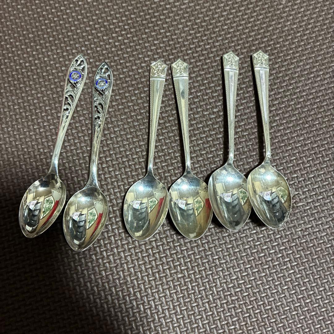 ‼️超希少‼️ロータリーインターナショナル シルバースプーン 2本計６本純銀約90g