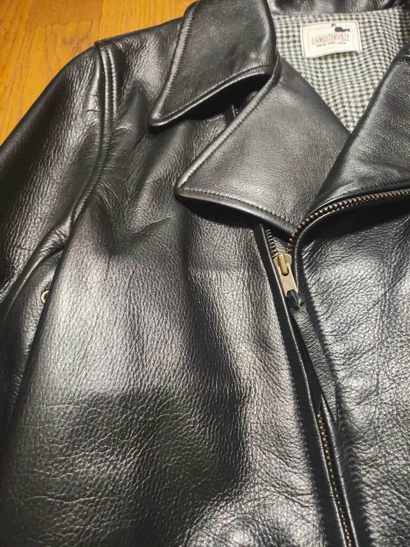ギャングスタービルライダース グラットハンド レザージャケット ウィアード