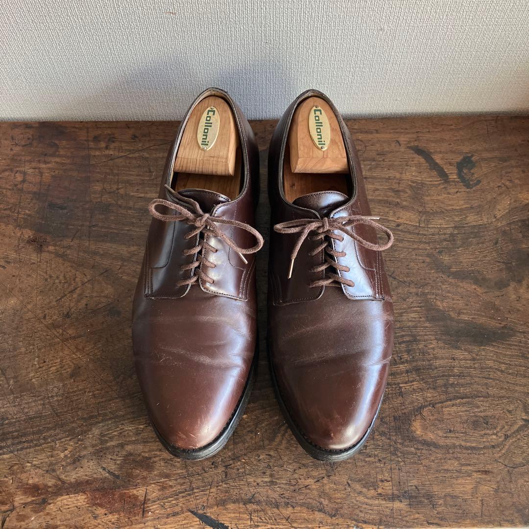 旧ロゴ　ジョンロブ　ダークブラウン レザー ドレスシューズ