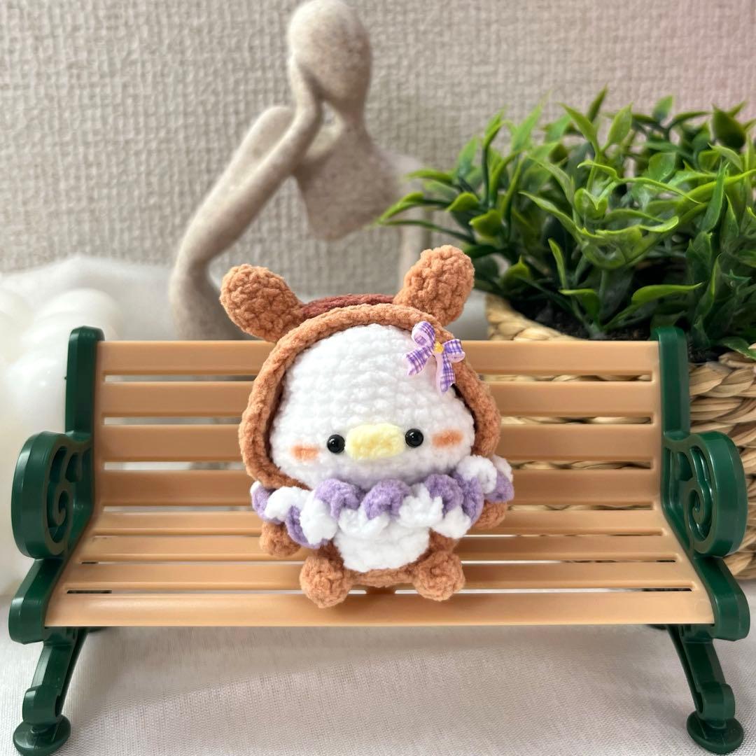 Eアカウント あみぐるみ　ぬいぐるみ　編み物　 　あひる