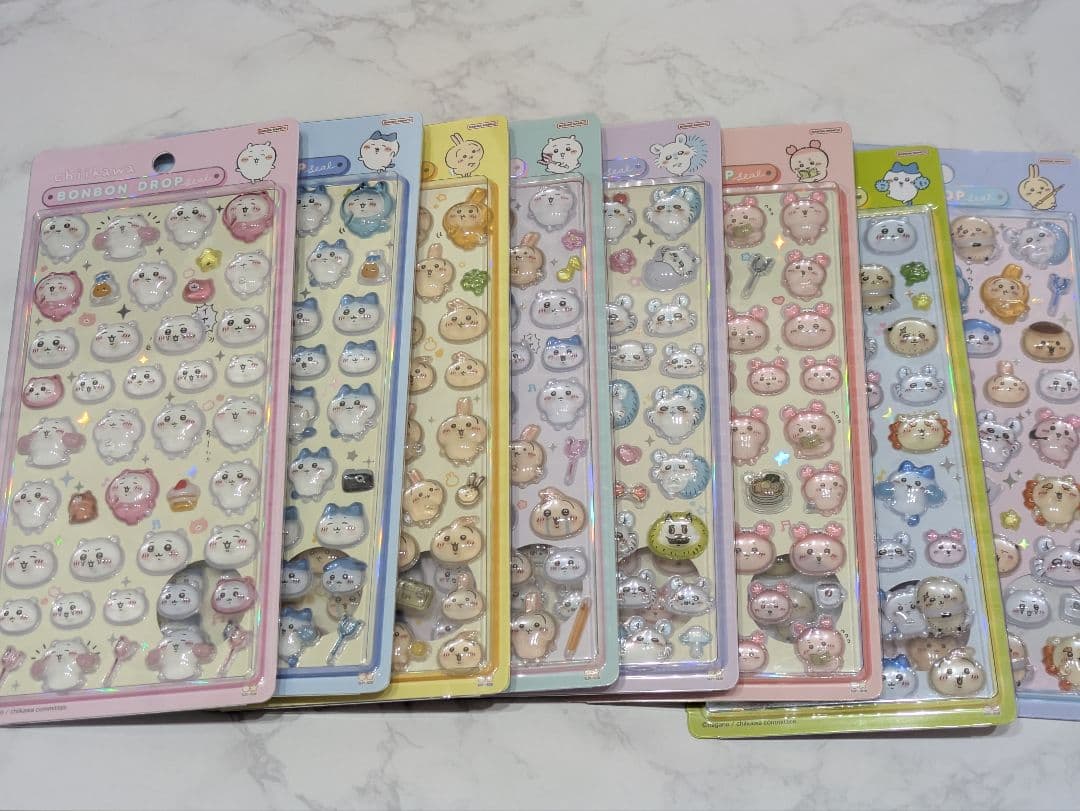 ちいかわ　ボンボンドロップシール　第一弾　第二弾　コンプリート　8種　正規品