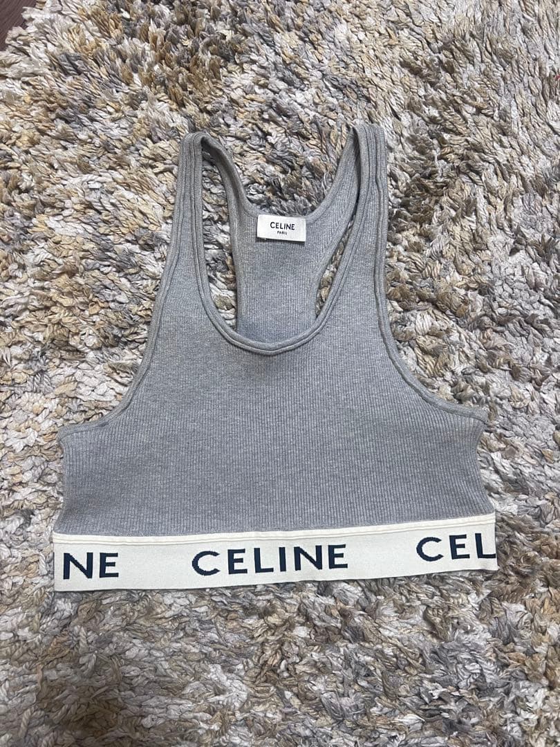 CELINE グレー タンクトップ
