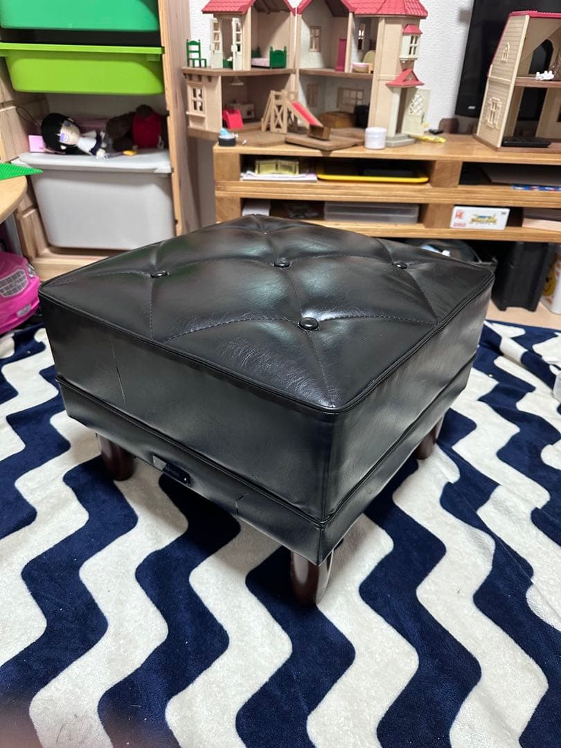 【値下げ】カリモク60 オットマン　スツール　ブラック