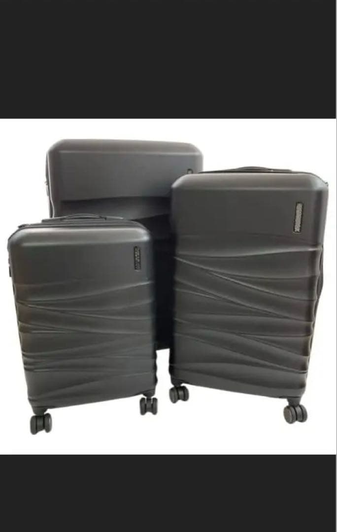 ◼️大人気商品◼️赤字覚悟　アメリカンツーリスタースーツケース 3個セット ブラック
