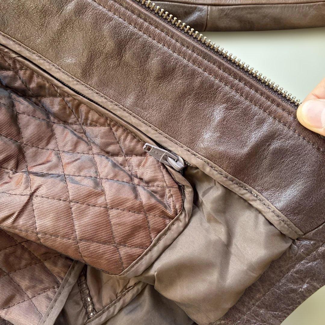 本革レザージャケット　茶色ブラウン　wilsonsウィルソンズ　a-2 牛革