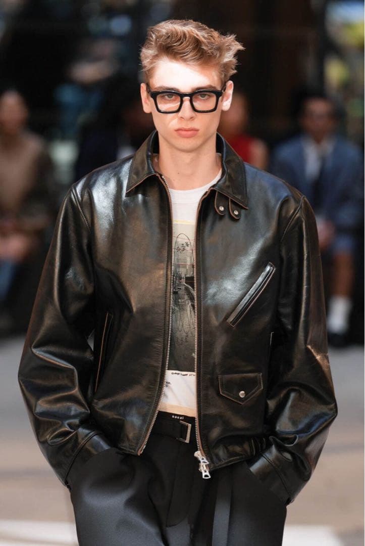 【本日限りの出品】BANANA REPUBLIC レザージャケット　sacai似