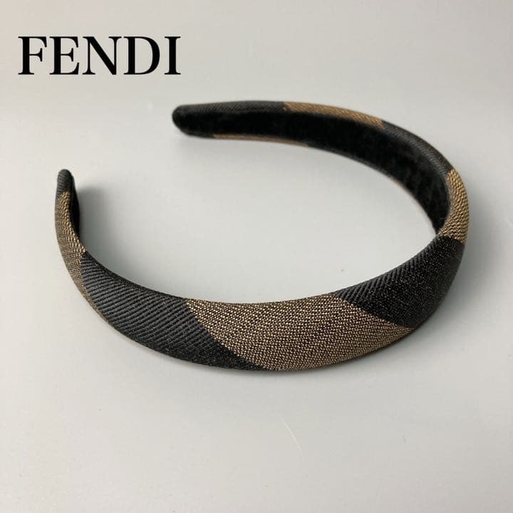 FENDI フェンディ カチューシャ ペカン柄 ヘアアクセサリー