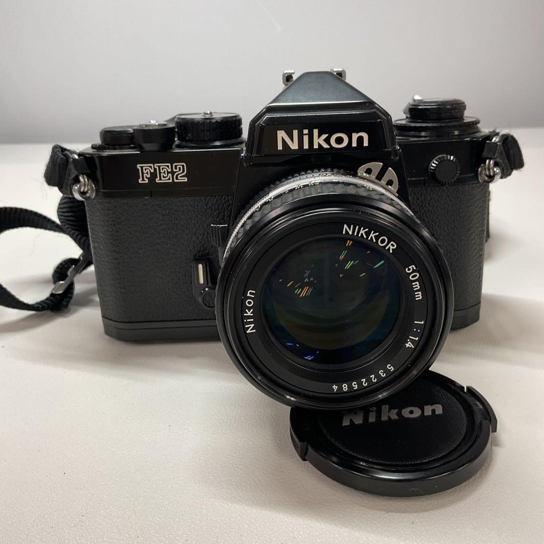 P1753 Nikon FE2 一眼レフカメラ Nikkor 50mmレンズ付き