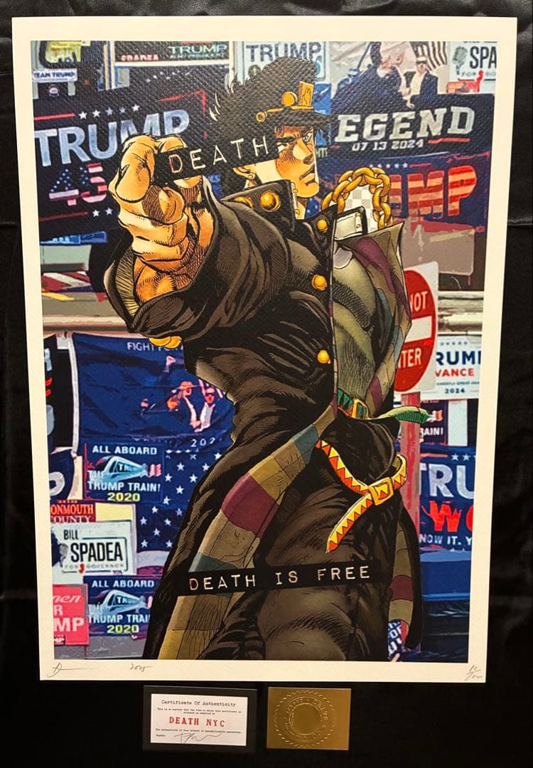 世界限定100枚 DEATH NYC アート ポスター jo25