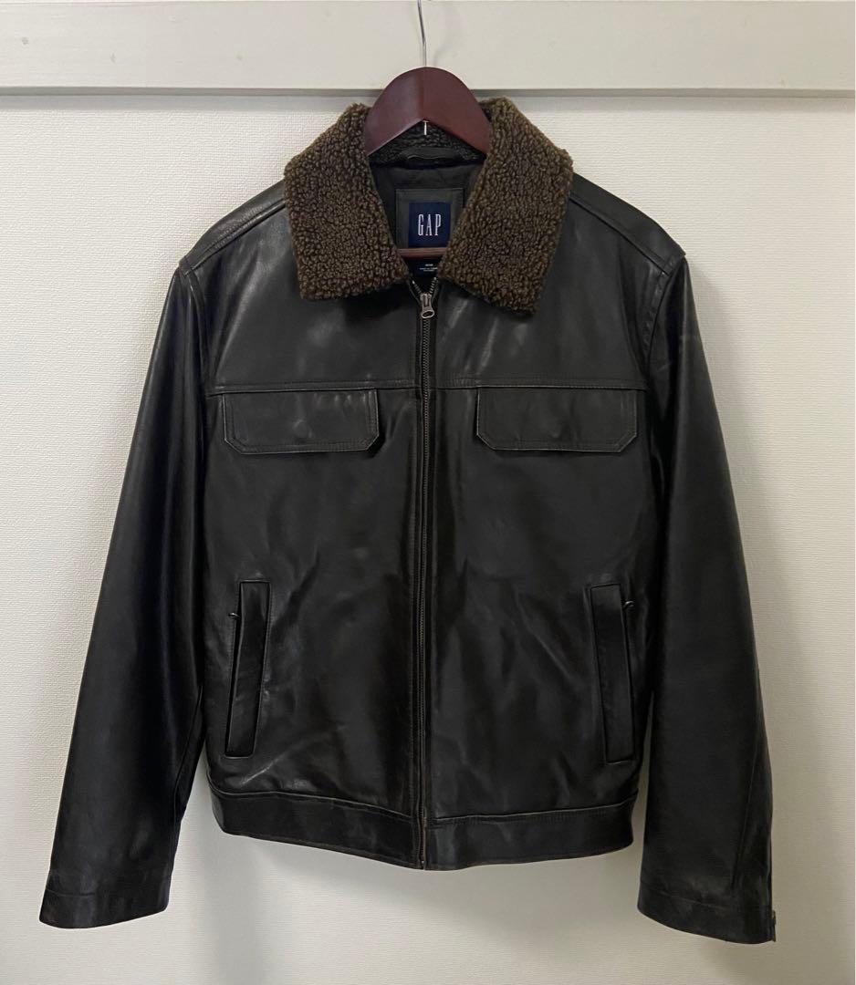 m*a様 OLD GAP オールドギャップ レザージャケット フライト 焦茶　牛