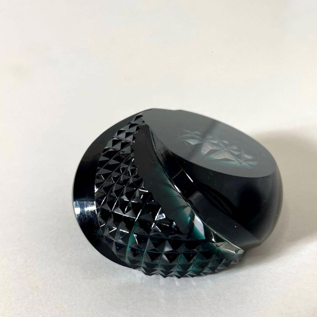 いか #XG506 島津薩摩切子・島津磯斉彬竈・薩摩の雫・切子・文鎮・薩摩