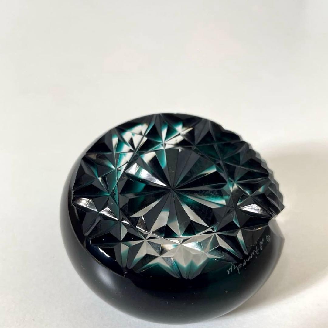 いか #XG506 島津薩摩切子・島津磯斉彬竈・薩摩の雫・切子・文鎮・薩摩