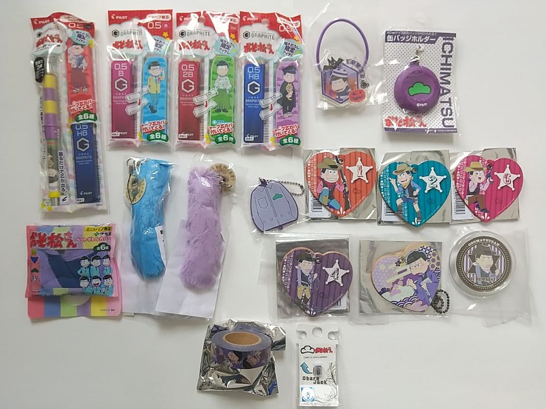 おそ松さん 缶バッジ アクキー おそ松 カラ松 チョロ松 一松 十四松 トド松