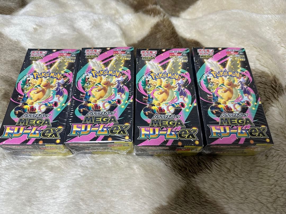ポケモンカード MEGAドリームEX 4BOXシュリンク付き