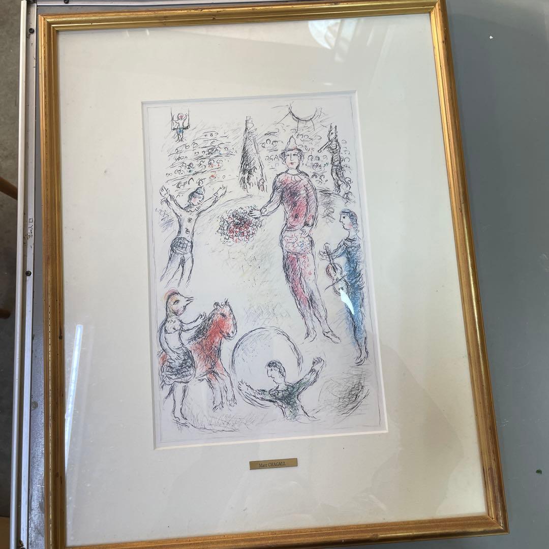 Marc Chagall リトグラフ額装作品　QW4416