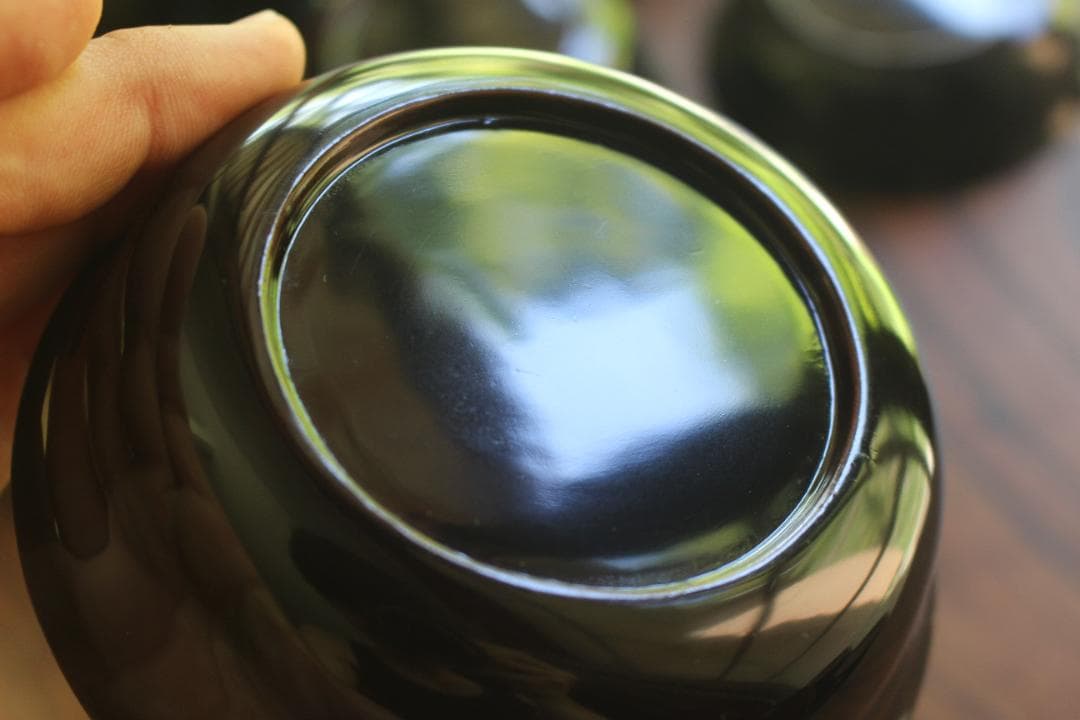 ばら売り可！時代金縁黒漆に優美な草花蒔絵の映える小皿6点（検輪島塗蒔絵皿菓子皿