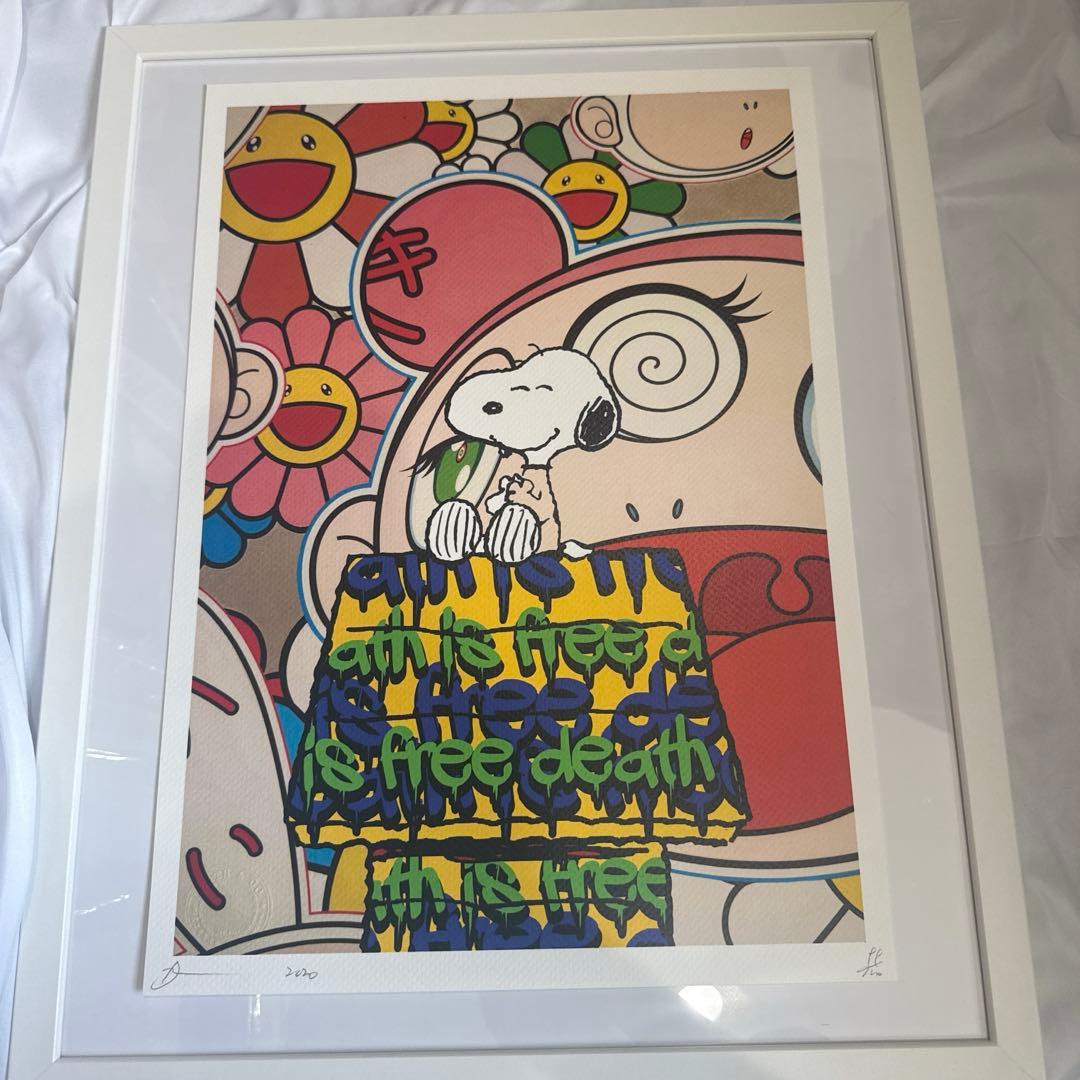 DEATH NYC 現代アートポスター　世界100枚限定　スヌーピー　村上隆