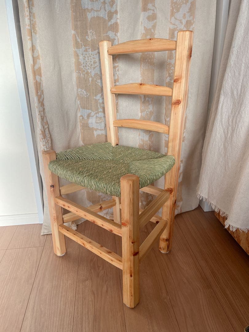 ゴッホの椅子　木製椅子　い草