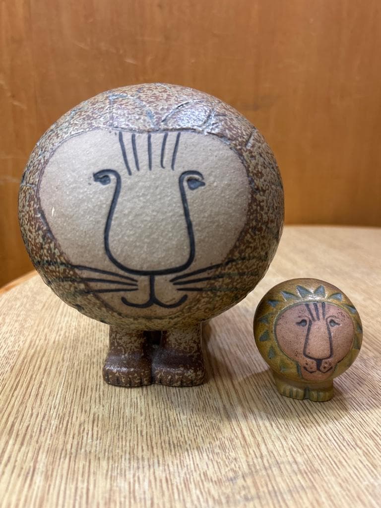 2点セットLISA LARSONリサラーソン Afrika LION ライオン