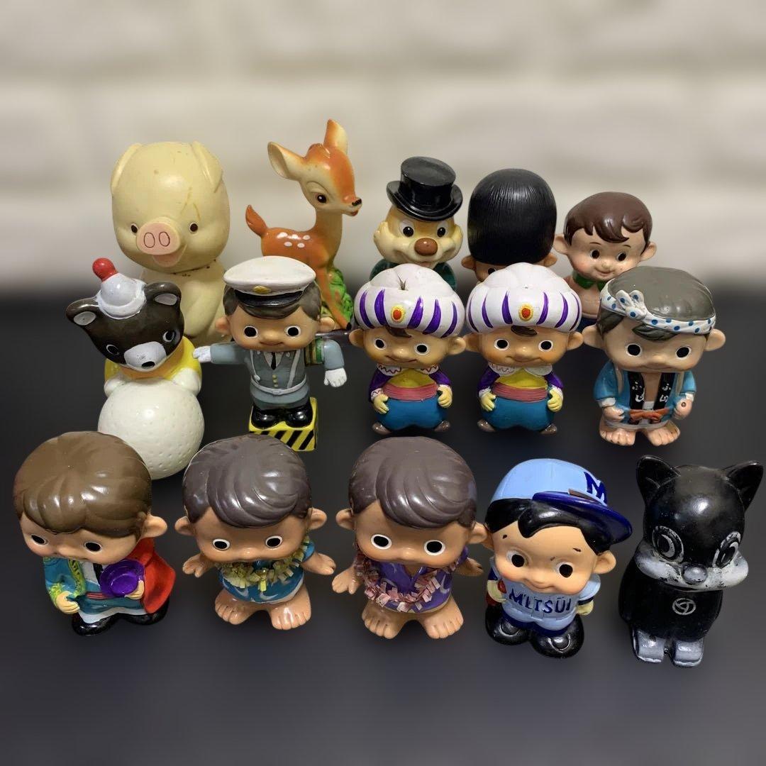 銀行 ソフビ貯金箱 ノベルティ 当時物　まとめ15個