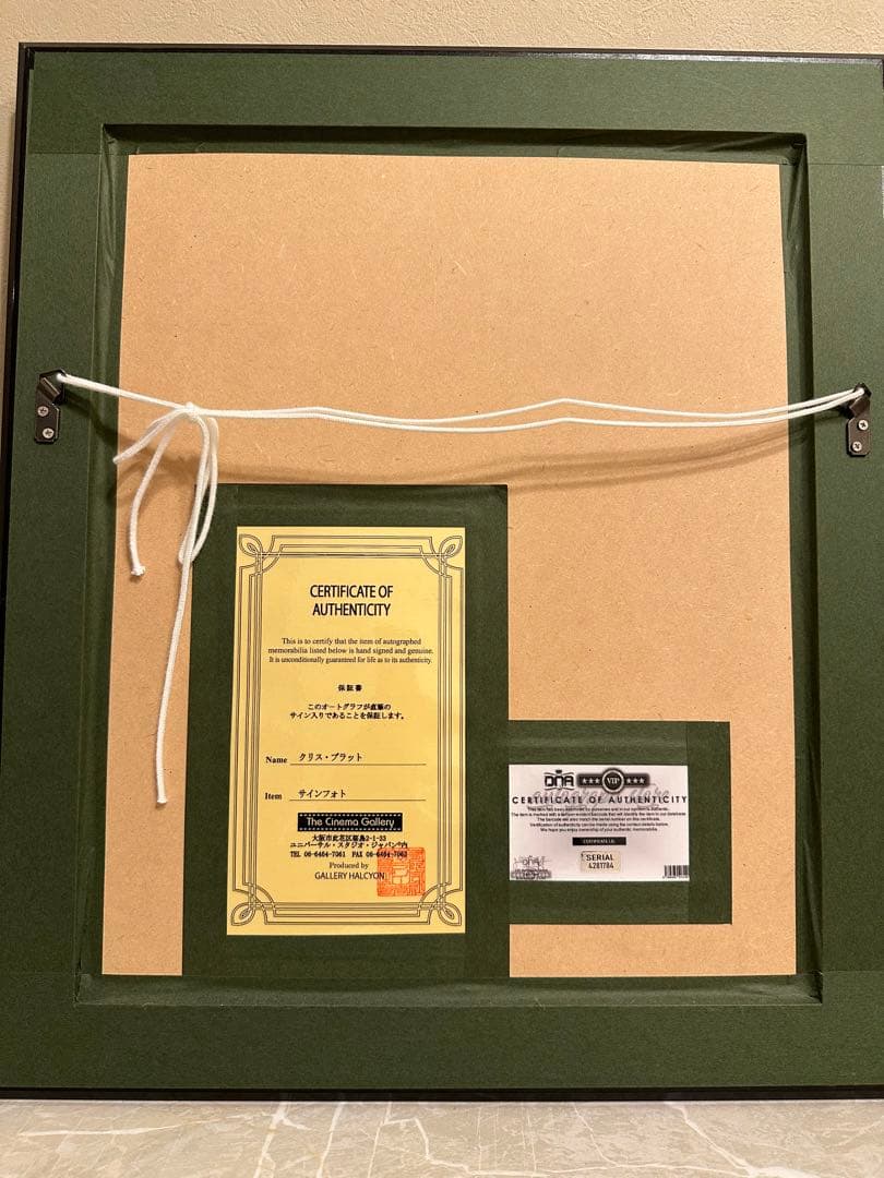 【直筆サイン】クリスプラット　アベンジャーズ　ピータークイル