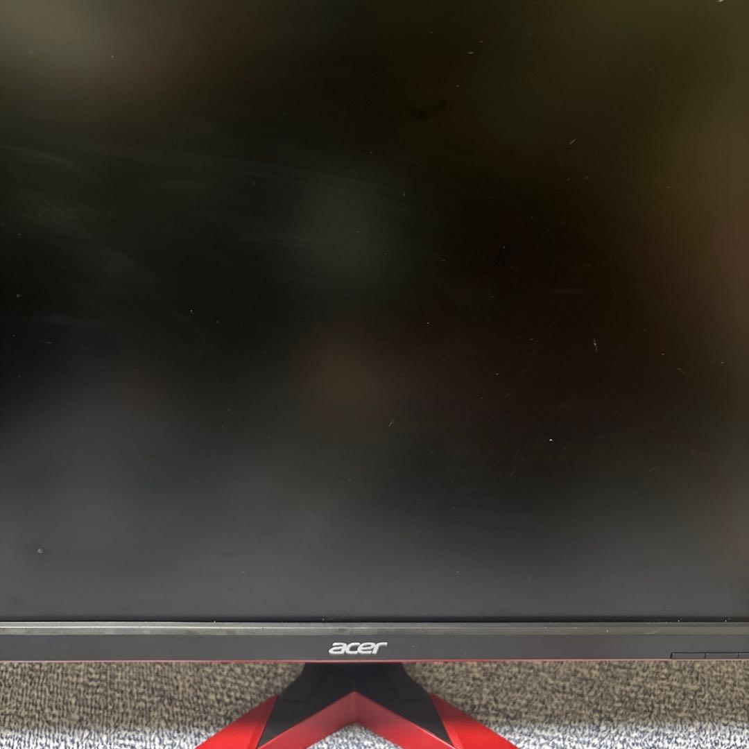 acer モニター 赤いスタンド