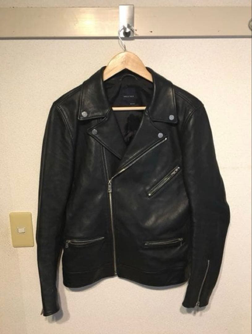 SHIPS (シップス ) ラムレザー ダブルライダースジャケット