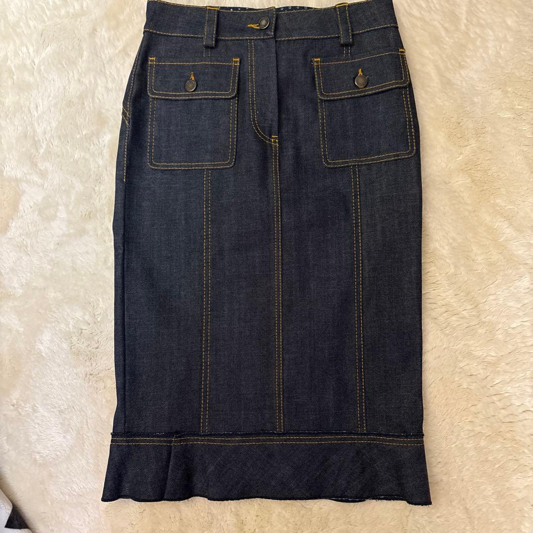ルイヴィトン❣️未着用ダークデニム タイトスカート34