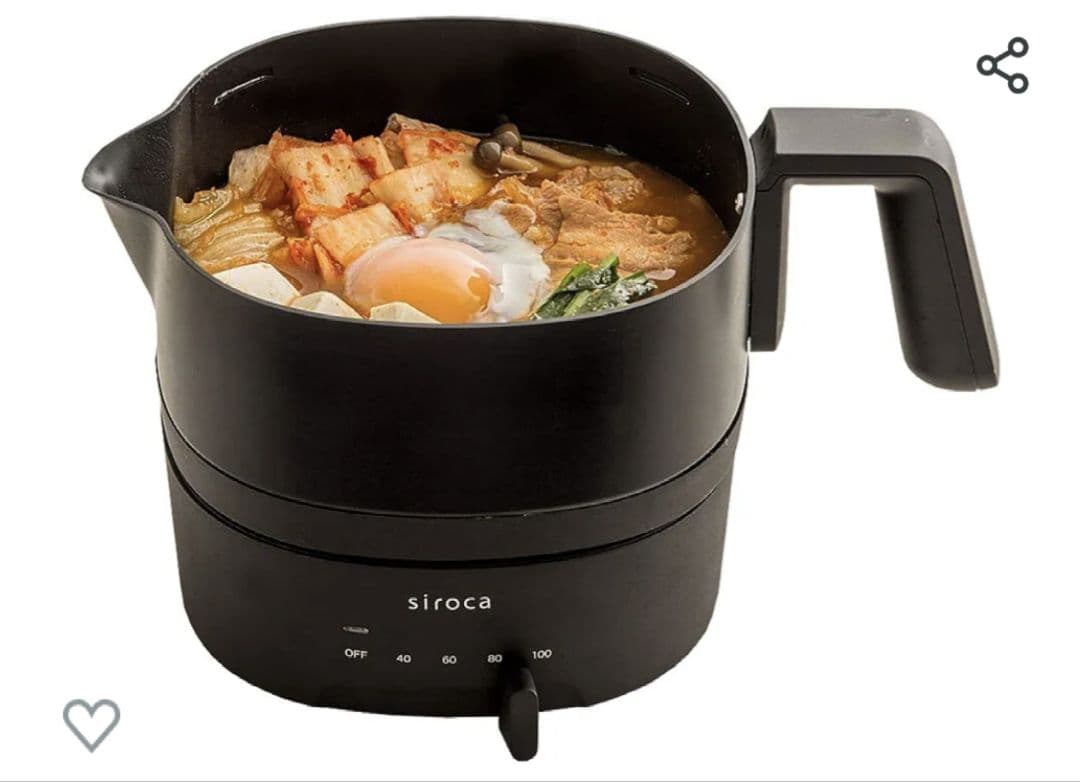 シロカ おりょうりケトル ちょいなべ