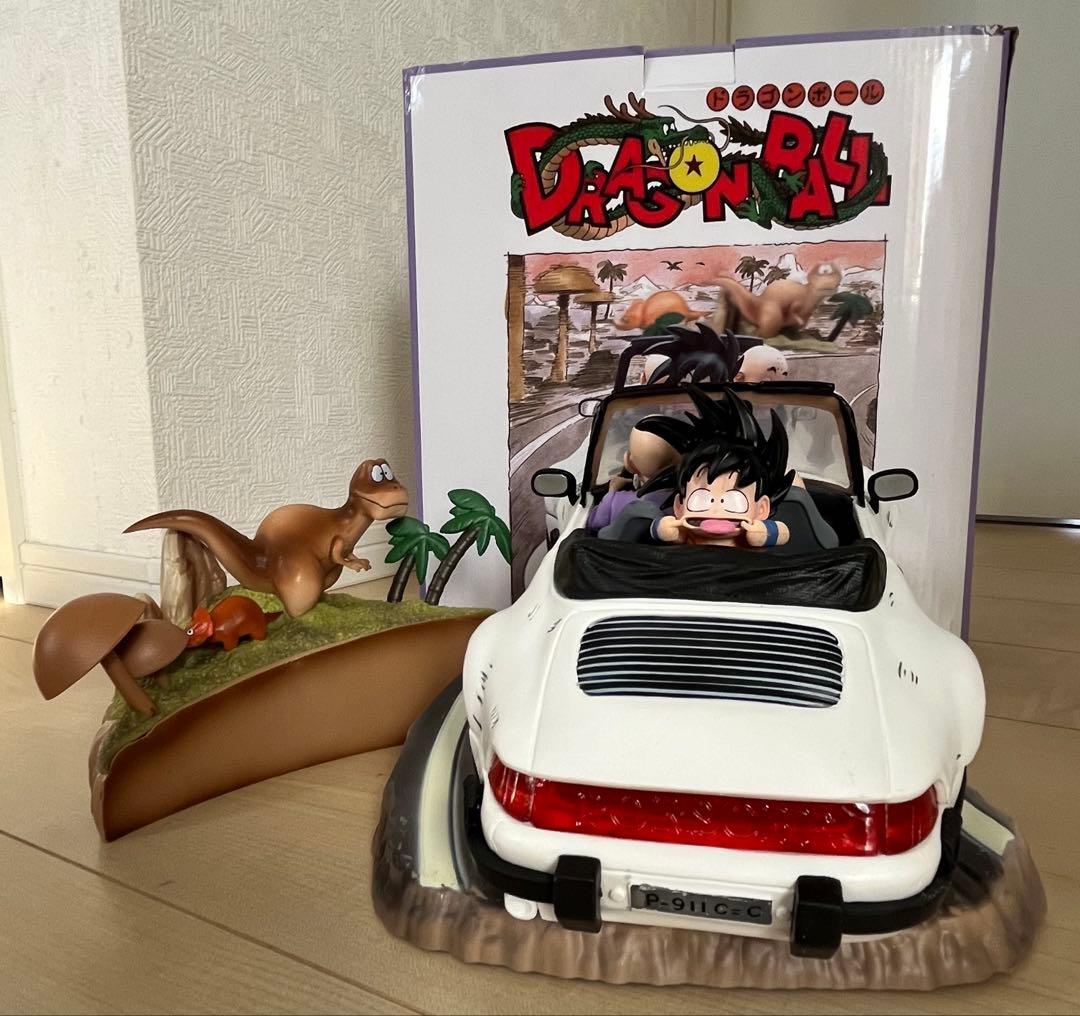 ドラゴンボール　孫悟空＆クリリン＆亀仙人ポルシェ911のガレージキットフィギュア
