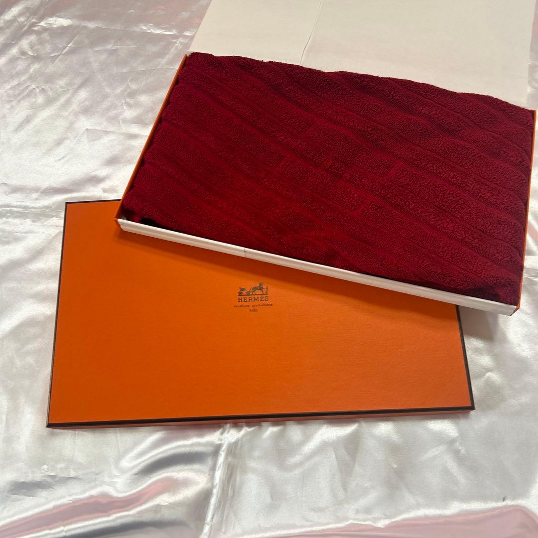 エルメス 赤 バスマット