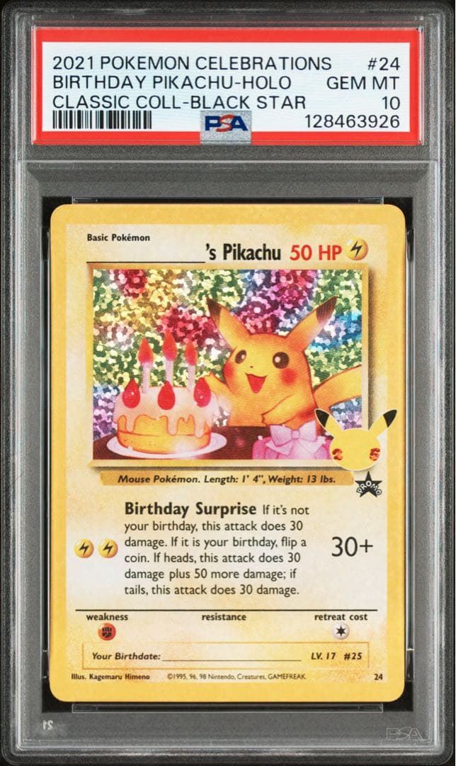 ピカチュウ 25th psa10 ポケモンカード プロモ 英語